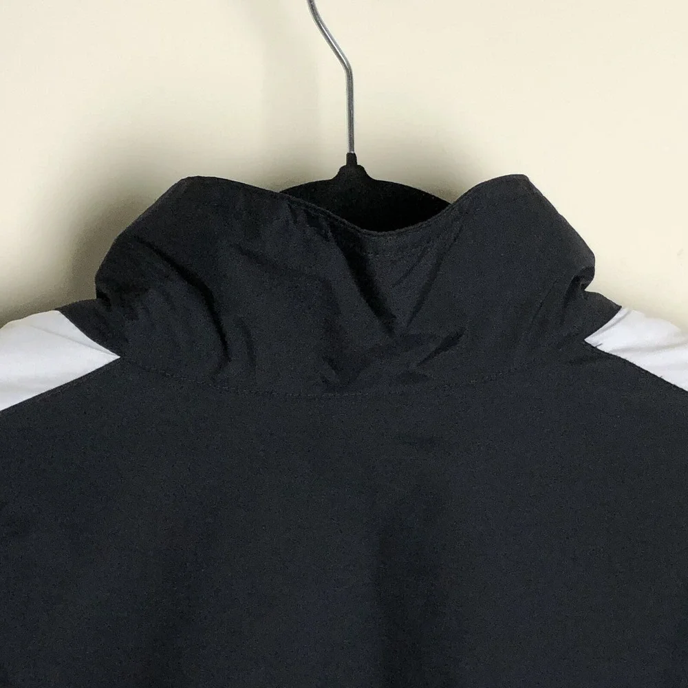 Vintage Nike Full Zip Lined Windbreaker Track Jacket & Pants Black Men's Sz L